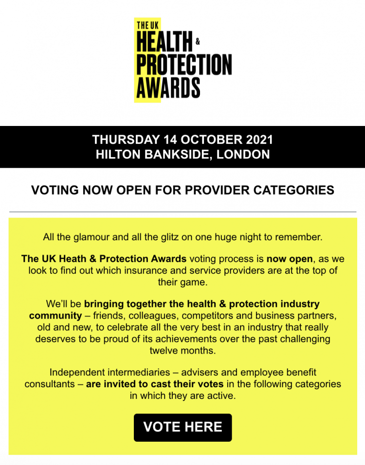 The UK Health & Protection Awards 2021 – voting now open!