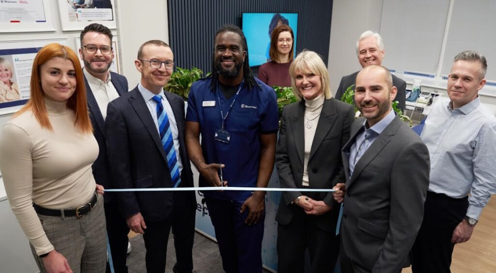 Jon Darby (far right) and staff at Bluecrest Wellness.