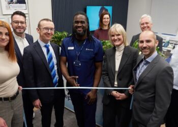 Jon Darby (far right) and staff at Bluecrest Wellness.