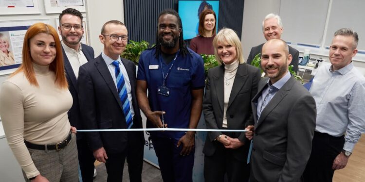 Jon Darby (far right) and staff at Bluecrest Wellness.