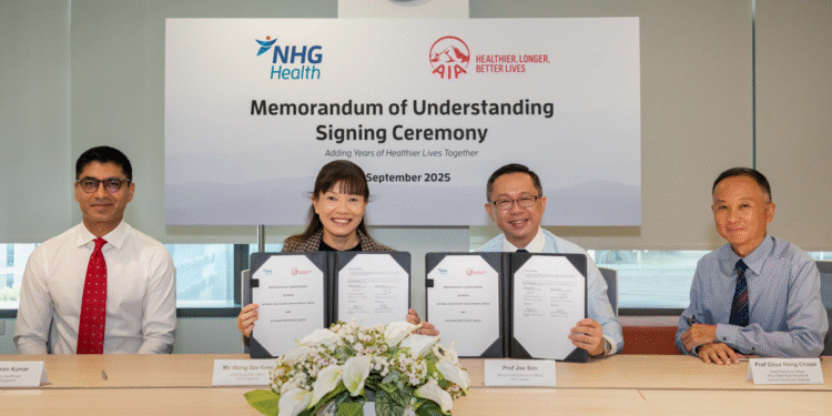 AIA and NHG Health sign MoU to advance sustainable healthcare and population health in Singapore