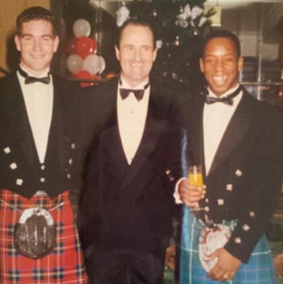 Chris McDonald (left), George Graham (centre), Ian Wright (right)